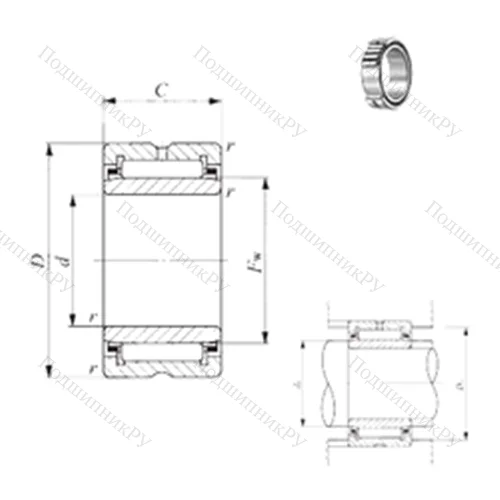 Подшипник игольчатый радиальный TAFI 456225