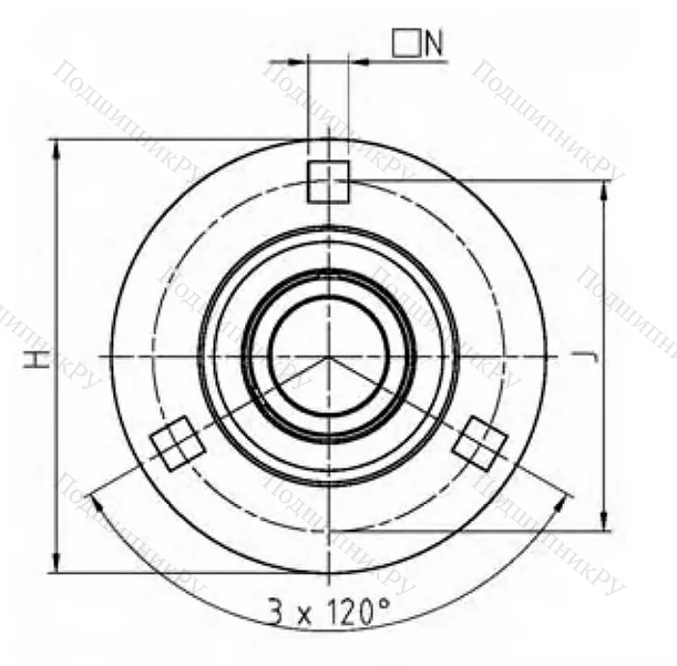 Подшипниковый узел ESPF 207 CN
