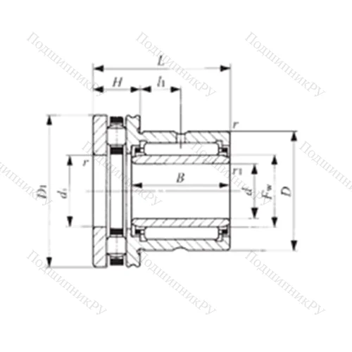Подшипник комбинированный NBXI 3532