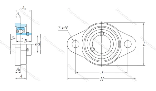 Подшипниковый узел UFL 000 J в Якутске