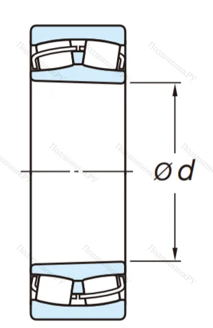 Сферический роликовый подшипник с конической посадкой на вал 22312 RZKW 33