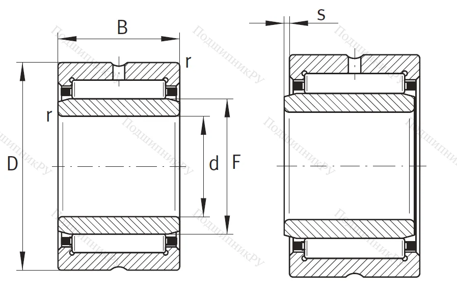 Игольчатый подшипник NA 6906 XL