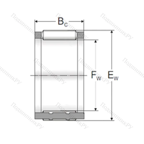 Подшипник игольчатый радиальный K 32x37x27TN