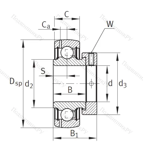 Корпусный подшипник GRAE 40 XL NPP B в Якутске