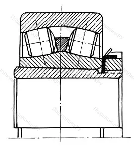 Подшипник  353607 (22308K+H 2308) размер 35x90x33