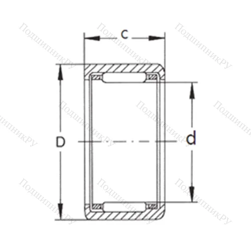Подшипник игольчатый радиальный HK 3018