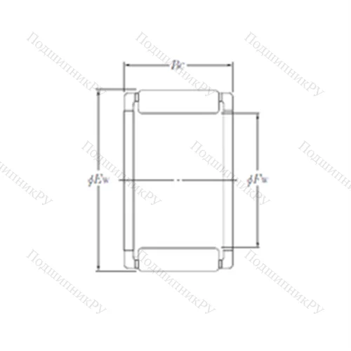 Подшипник игольчатый радиальный PK 12?16?10.2