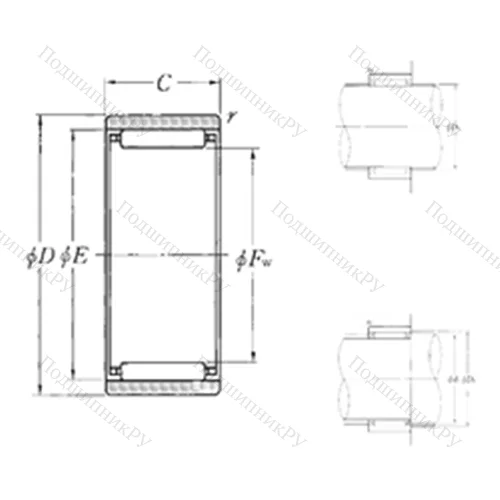 Подшипник игольчатый радиальный RNAO-55?68?25