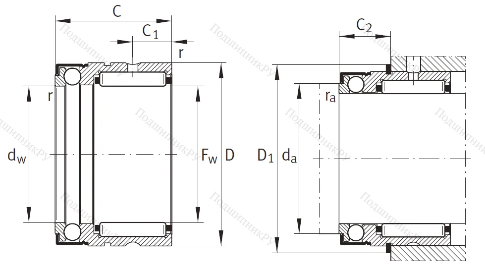 Комбинированный подшипник