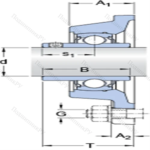 Фланцевые подшипниковые узлы типа Y с прямоугольным фланцем для высоких температур FY 50 TF/VA 201