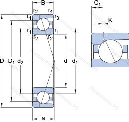 Подшипник 7032 CD/P 4AH 1 в Якутске