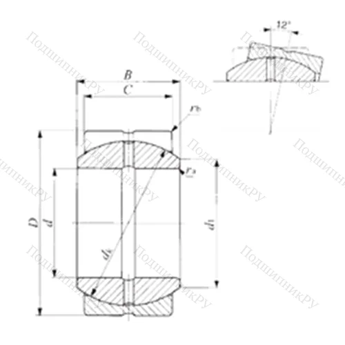 Подшипник скольжения сферический