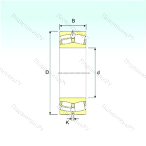Подшипник роликовый радиальный самоцентрирующийся 22213 от производителя  ISB