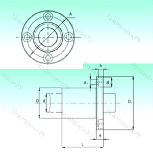 Подшипник шариковый линейный KBF 25