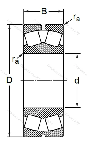 Сферический роликовый подшипник 3003130 AMH (23030 MBW 33) в Якутске