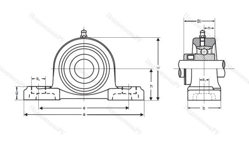 Подшипниковый узел UKP 208 в Якутске