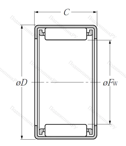 Игольчатый подшипник HMK 1512