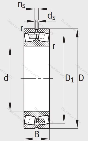Сферический роликовый подшипник 23232 E 1A-XL-M
