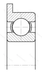 Модификация подшипника 5-840154Ю3 размер 1,5x4/5x1,6 ГПЗ-5