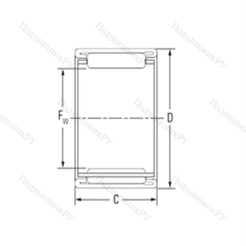Подшипник игольчатый радиальный 16BTM 2212A
