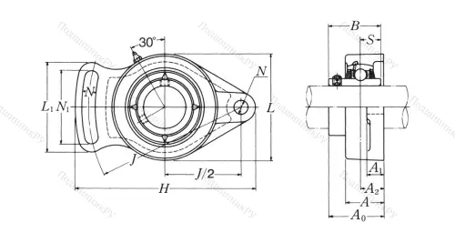 Подшипниковый узел UCFA 202 в Якутске