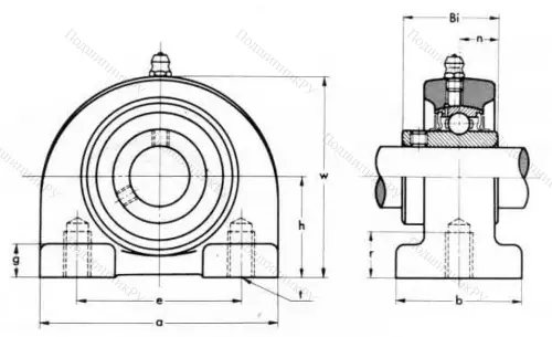 Подшипниковый корпус  PA 204 (ASAHI) в Якутске