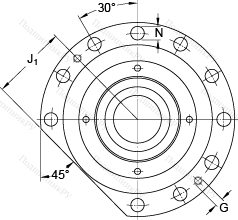 Подшипник FBSA 206 A/QFC