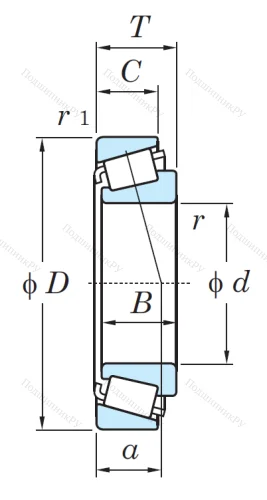 Конический роликовый подшипник 33215 JR MPU921AUFN от производителя  KOYO