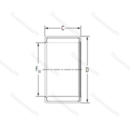 Подшипник игольчатый радиальный Y 1710