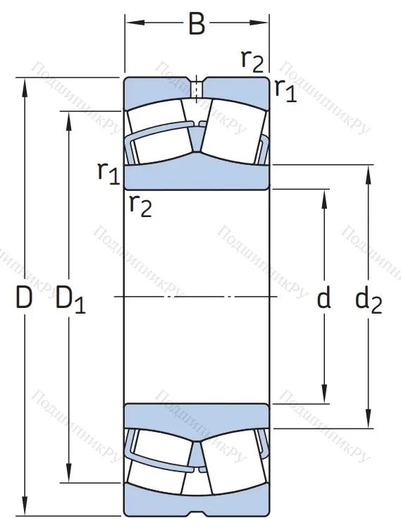 Сферический роликовый подшипник 22215 E