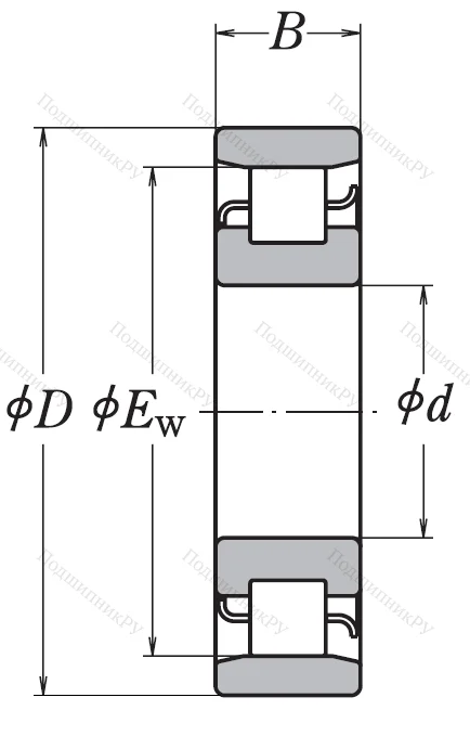 Роликовый цилиндрический подшипник N 230 W
