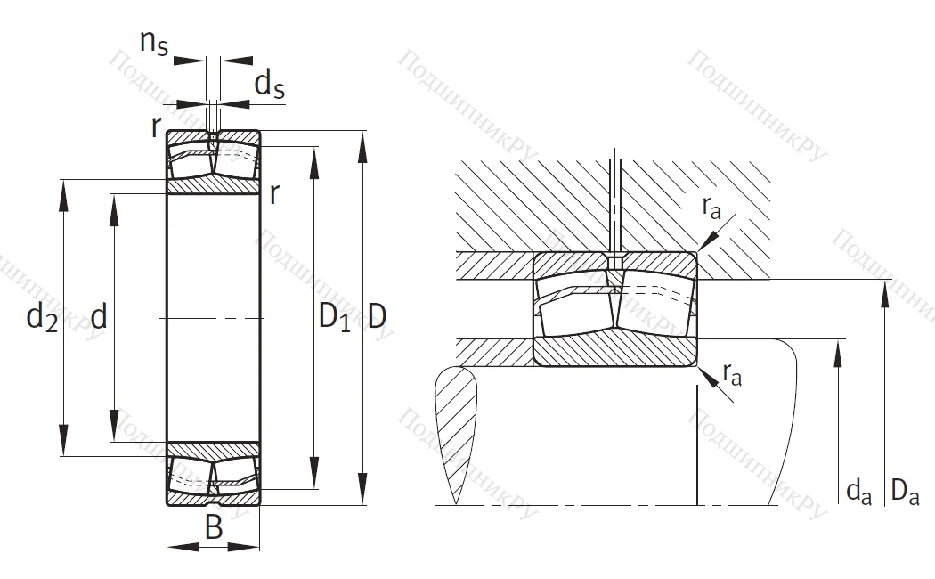 Сферический роликовый подшипник 21315 E 1.C 3