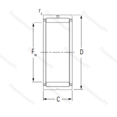 Подшипник игольчатый радиальный NKS 24