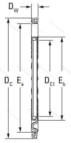 Игольчатый подшипник подшипник AXK 1528 от производителя  KOYO