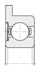 Подшипник  3860083 размер 3x7/8,1x3