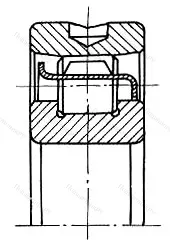 Подшипник  402715 размер 75x160x45 от производителя  ГПЗ-3