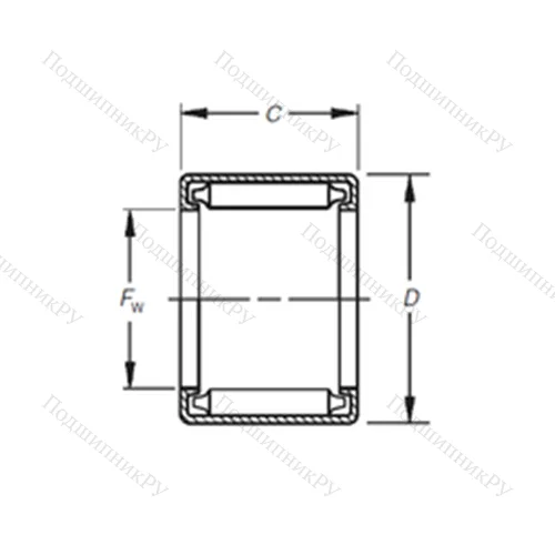 Подшипник игольчатый радиальный BH-912 от производителя  TIMKEN
