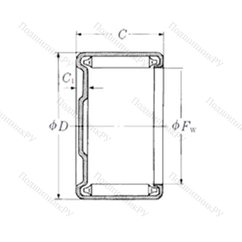 Подшипник игольчатый радиальный MJH-14121