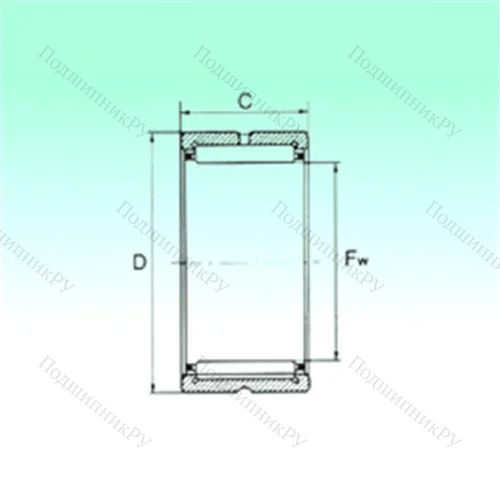 Подшипник игольчатый радиальный NKS 14