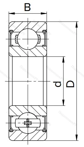 Миниатюрный шариковый подшипник MR 95 ZZ в Якутске