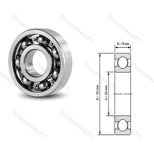 Подшипник шариковый радиальный 16004 C 3