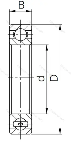 Шариковый однорядный подшипник 217 А (6217) в Якутске