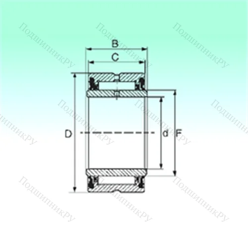 Подшипник игольчатый радиальный NA 4909 2RS от производителя  NBS