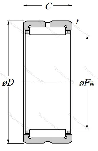 Игольчатый подшипник NK 68/35