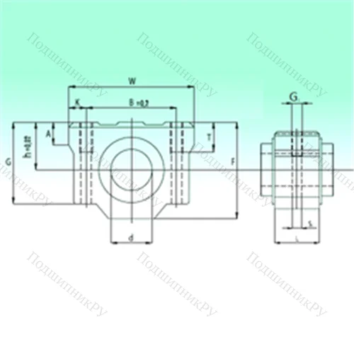Подшипник шариковый линейный SCV 20