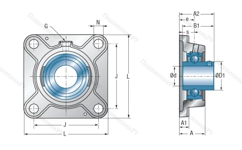 Подшипниковый узел UCFE 209 в Якутске