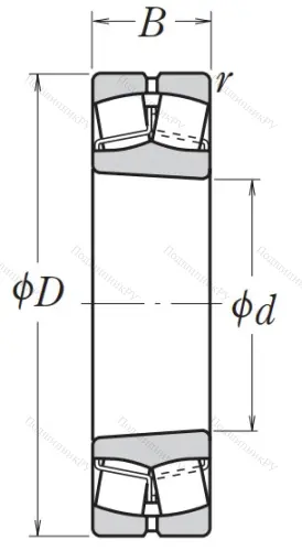 Сферический роликовый подшипник с конической посадкой на вал 22218 EAKE 4 от производителя  NSK