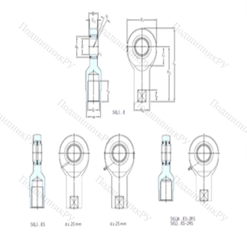 Подшипник скольжения сферический SIA 70ES-2RS от производителя  SKF