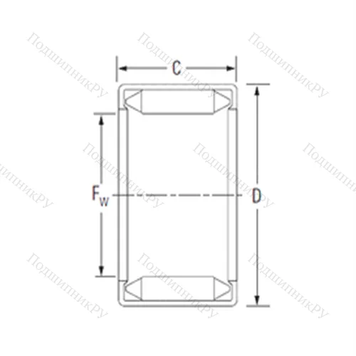 Подшипник игольчатый радиальный 10BM 1410