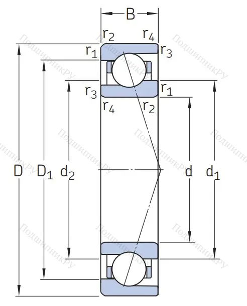 Сверхточный подшипник 71908 CDGA/P 4A